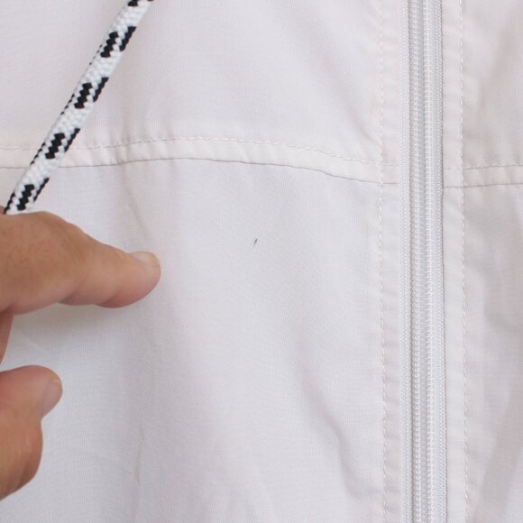 Vans Kastle Check Hooded Windbreaker Womens Small White Jacket - Picture 3 of 7